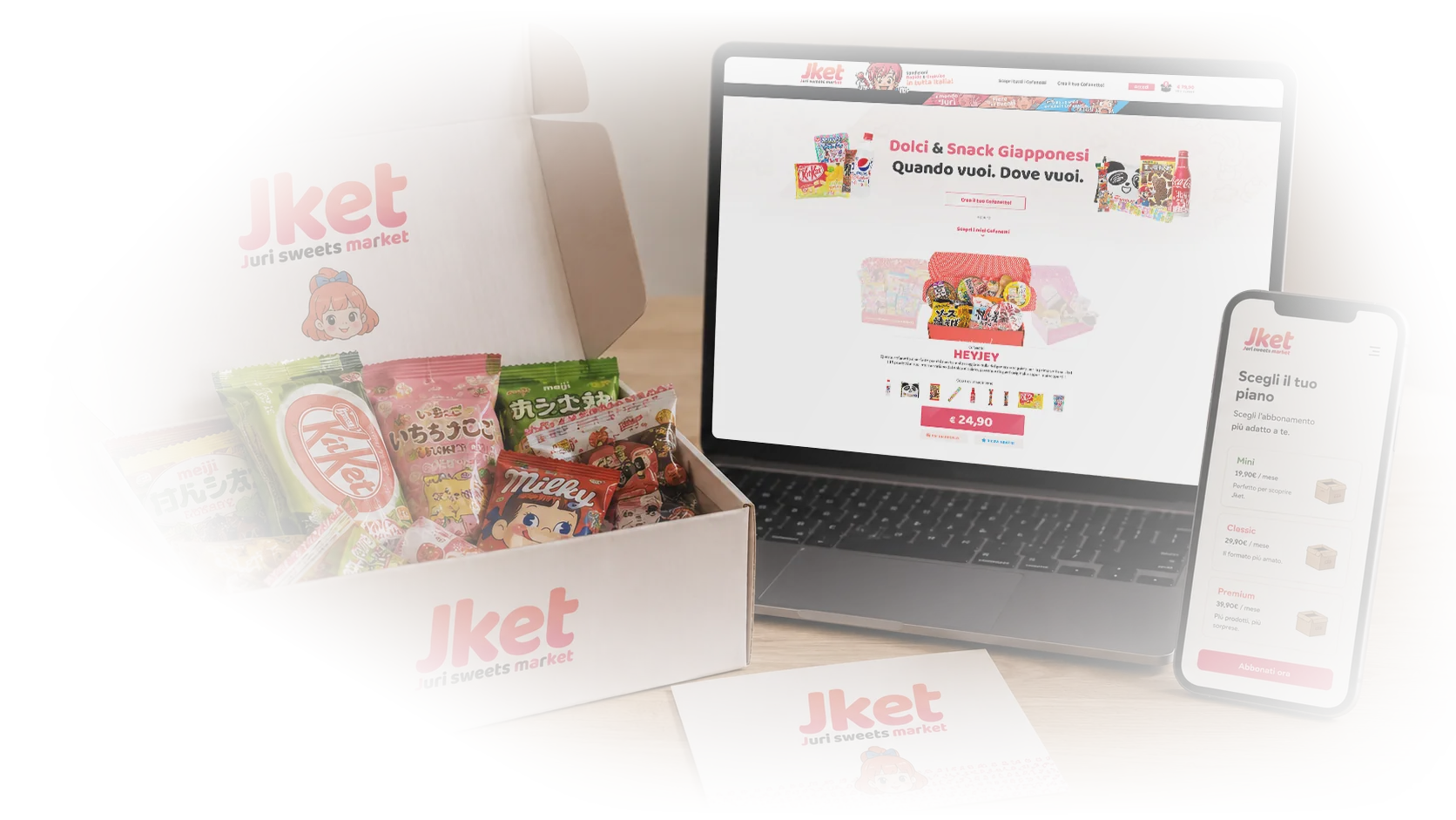 Homepage JKET: il volto del brand e l'ingresso al mondo di Juri